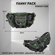 Trail Sports Waist Bag, Woodland Camo, 18 9 35 cms, Fanny Pack