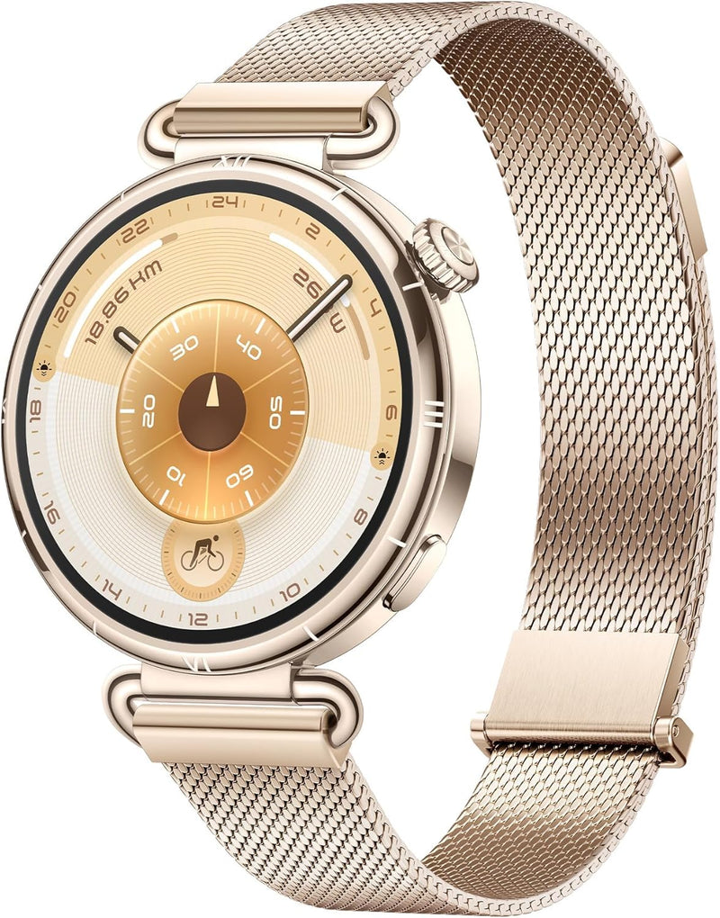 WATCH GT 6 Smart Watch, 46mm, upto 21 days battery life, GPS Smart Watches with 100+ Sports Mode, Cycling, iOS & Android Compatible, Emotional Wellbeing, Health Monitoring, Green - Gold 41MM