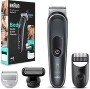 Braun Body Groomer 3 for Men, BG3340, Manscaping Tool, SkinShield Technology, Sensitive Comb, Lifetime Sharp Metal Blade, Body Groomer for Men - BG 5360