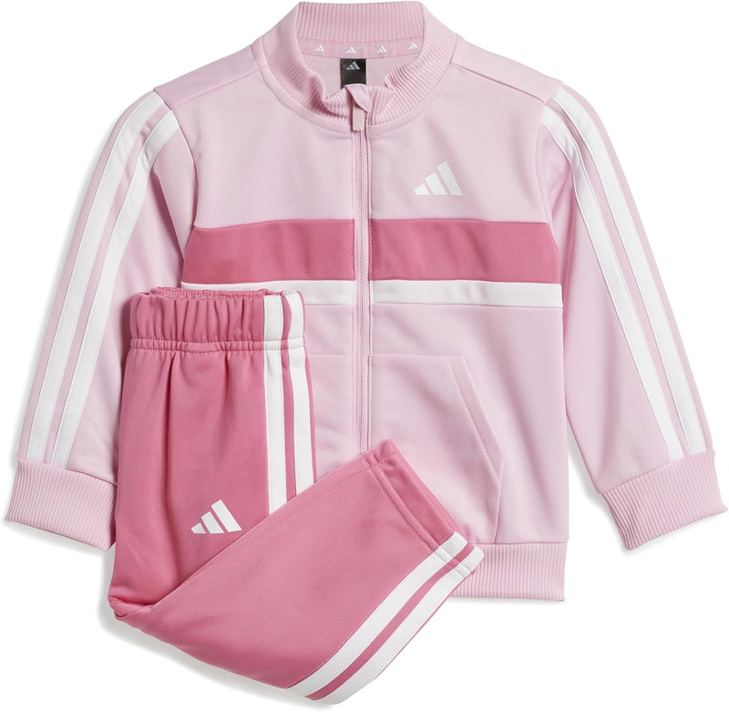 Unisex Kids Seasonal Essentials Tiberio 3-Stripes Tricot Track Suit - Pink