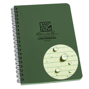 Rite in the Rain Weatherproof Side Spiral Notebook, 4.875" x 17.8 cm, Blue Cover, Universal Pattern (No. 273)", 1 pack - Pack of 1 Green
