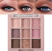 10 Colors Eyeshadow palette with Brush,eye shadow,makeup palette, Long-Lasting Waterproof,eye makeupMatte Naked Eye Shadow, Ultra-Blendable, Easy to use, Professional Matte, Rose Pink - Nude