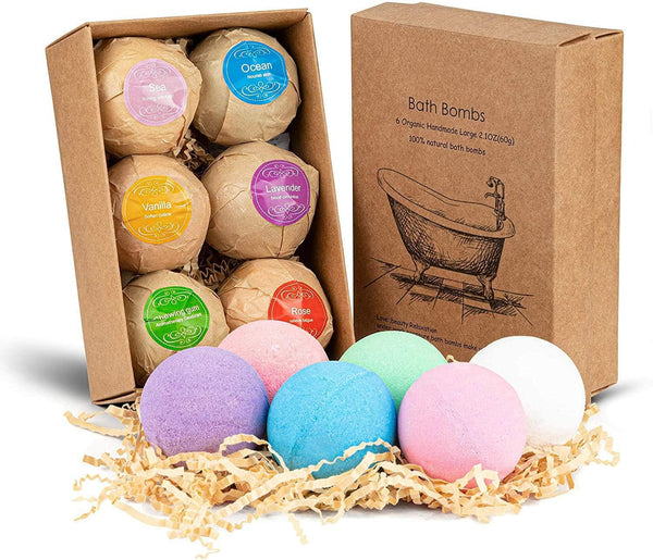 Pixie Bath Bombs Gift Set Super Large Each Best Gift Ideas for Women Teen Girls and Kids Handmade with Natural Vegan Shea & Cocoa Butter Spa