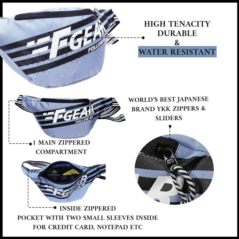 Enzo Sports Waist Bag (Lavender Iron Gate)