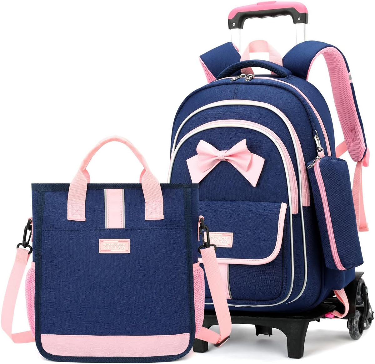 Unisex Child 2729 6 Wheels Trolley + Backpack Sets – image 1