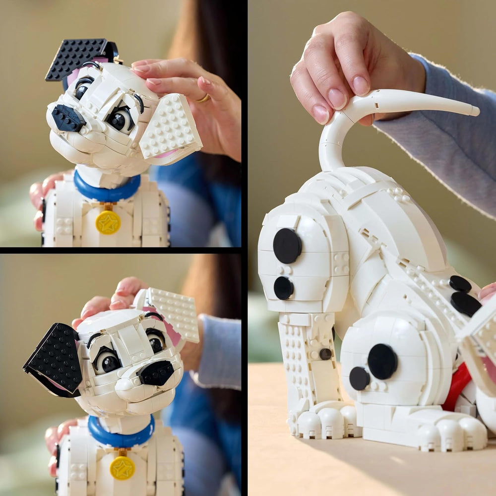 Disney 101 Dalmatians Puppy 43269 Customisable Figure Building Set for Adults, Transforms into 6 Dogs, DIY Home Decor, Gift for Fans, 1,722 Pieces