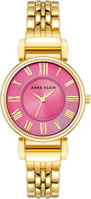 Women's Bracelet Watch - Gold/Hot Pink