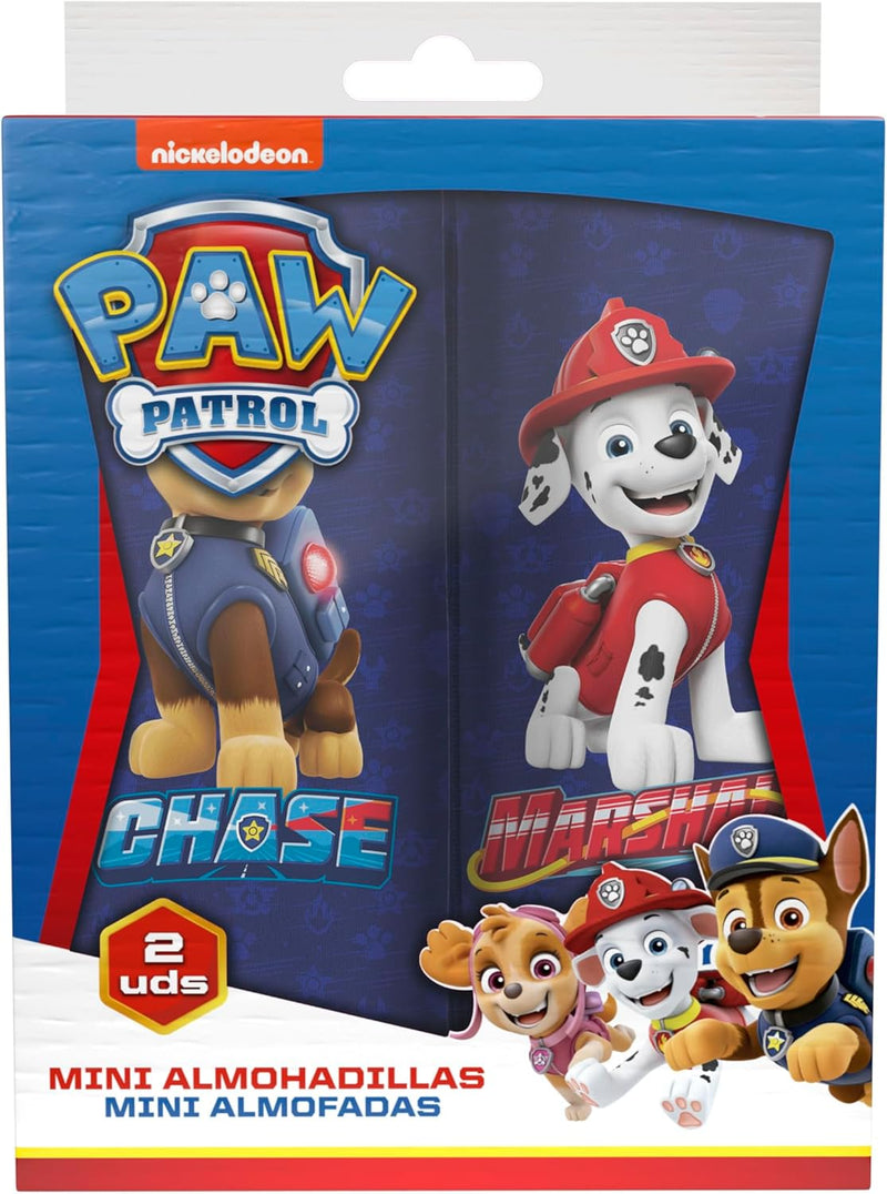 PAW PATROL Set of 2 Boys Mini Belt Pads Chase Marshall Chase and Marshall Child Seat Belt Pads Ideal for Child Safety Belts Extra Comfortable and Washable