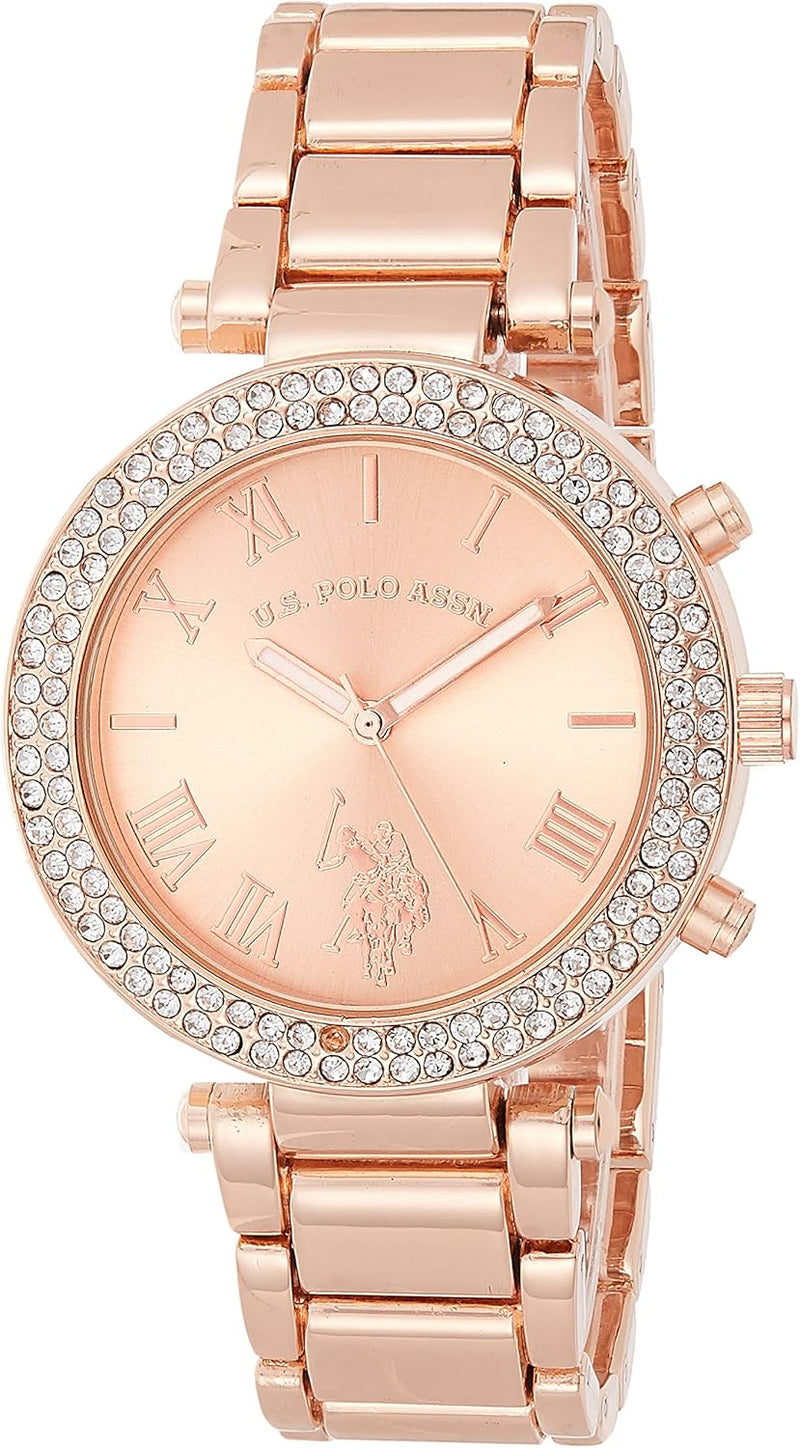 USC40170 Women Quartz Rose Gold-Toned Dress Watch