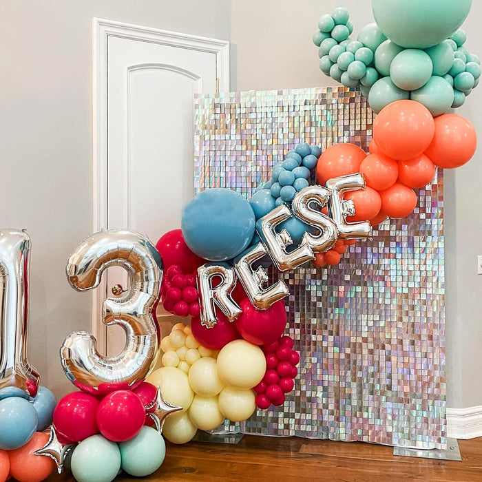 Light Green Sequin Backdrop 3ftx6ft Shimmer Wall Backdrop Panels Sequin Sparkly Christmas Background for Wedding Anniversary Birthday Bridal Shower Decorations