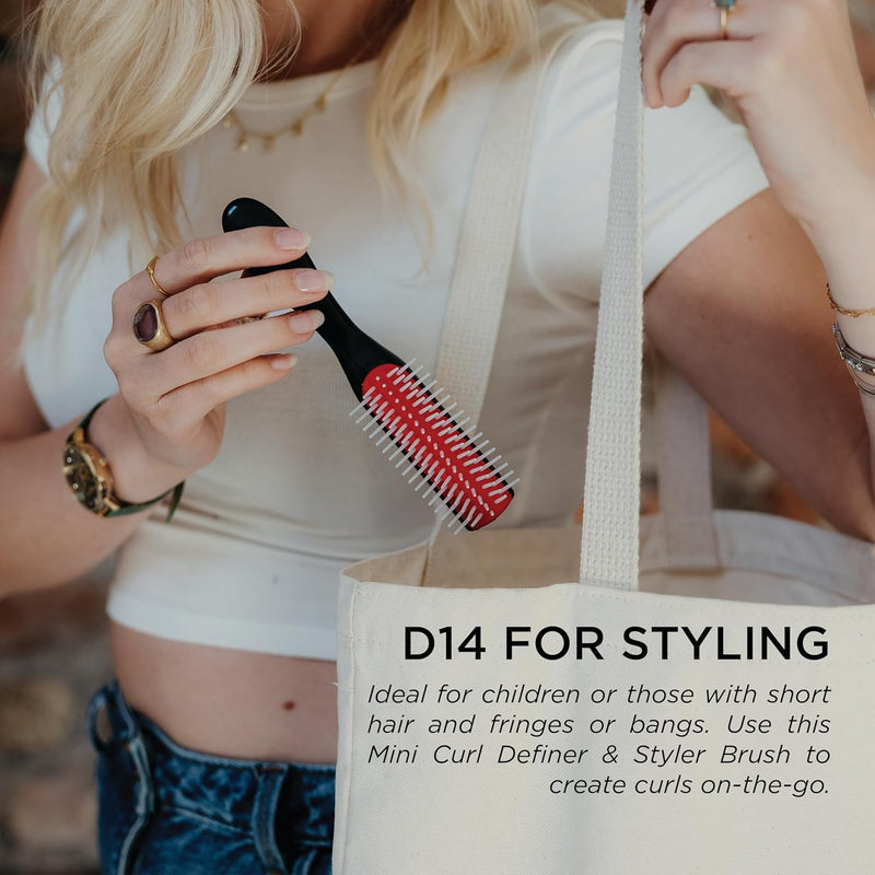 Denman Classic Styling Brush 7 Rows - D3 - Hair Brush for Blow-Drying & Styling â€“ Detangling, Separating, Shaping & Defining Curls