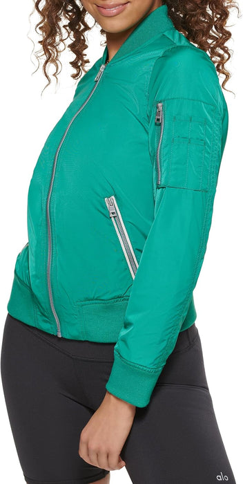 Levi's Women's Women's poly bomber jacket with contrast zipper pockets Jacket
