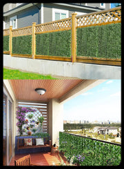 Toshionics 1x3 Meter Privacy Garden Fence Wall Artificial Plants Hedge Screening Roll Faux Ivy Leaf Vine Decoration For Backyard Outdoor UV Sunlight Protection In Garden Home Balcony Decor