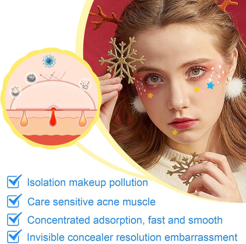 KANZA - 30 Pcs T-Zone Hydrocolloid Patches| Cleansing Blackhead Remover| Acne Patch Pimple Remover for Zit Breakouts |Nose and Forehead Patch |Painless,Safe |Removes Pimple,Acne Nose Gunk Pores