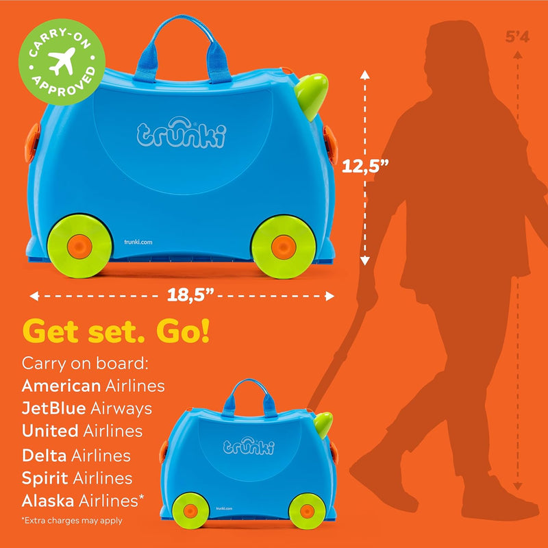 Trunki Harley The Ladybug Ride On Suitcase Red TI0092-GB01