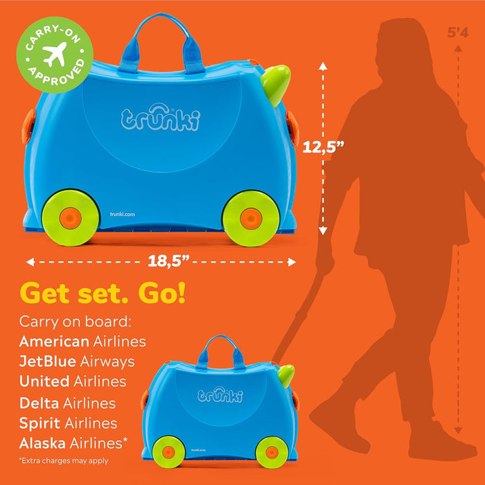 Trunki Harley The Ladybug Ride On Suitcase Red TI0092-GB01