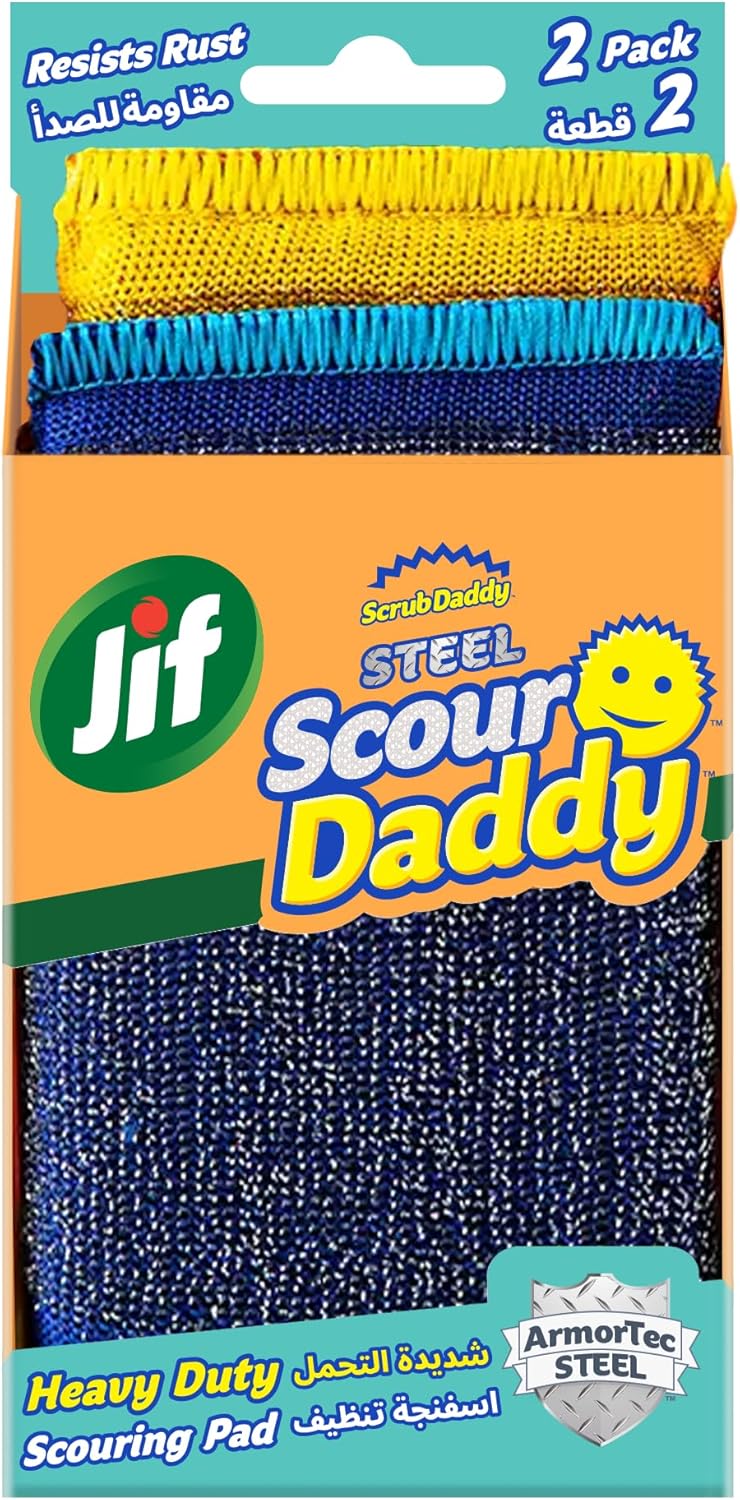Scrub Daddy Scour Daddy, Heavy Duty Mesh Scouring Pad, 2 Pieces