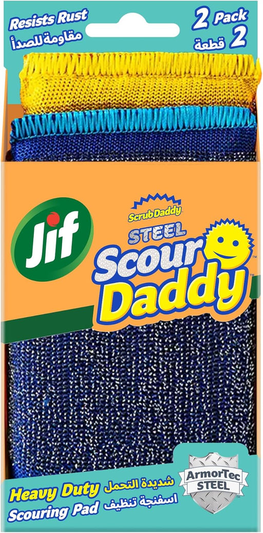 Scrub Daddy Scour Daddy, Heavy Duty Mesh Scouring Pad, 2 Pieces