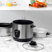 Geepas 1.8 L Multifunctional Rice Cooker- GRC35041| Durable Construction with Removable and Non-Stick Inner Pot with Cool Touch Handle|Aluminum Outer Steamer and Measuring Cup