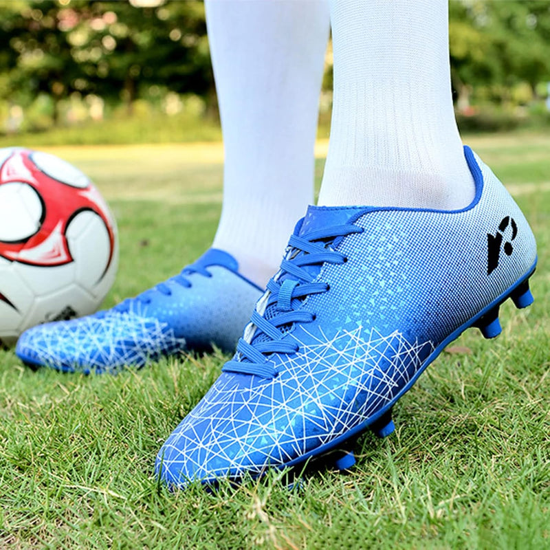 Football Boots Kids,FG/AG Soccer Athletics Training Shoes Men's Women's,Spikes Cleats Football Athletic Sneakers Boys Girls,Competition Trainers Fitness For Adult Youth,30-45 Size