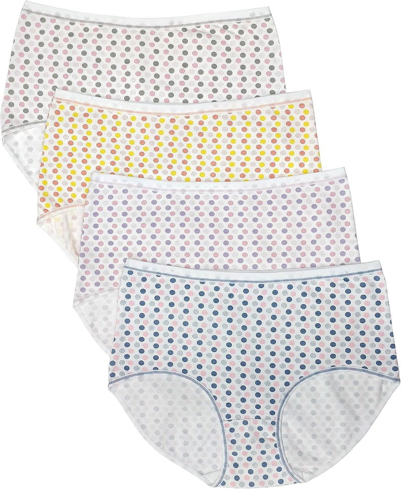 Premium Cotton Four-way stretch Panties - MULTIPACK - Regular and Plus Sizes - Classic Briefs for Women