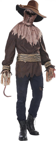 California Costumes Adult Killer in The Cornfield Costume, Brown, L/XL - S-M Brown