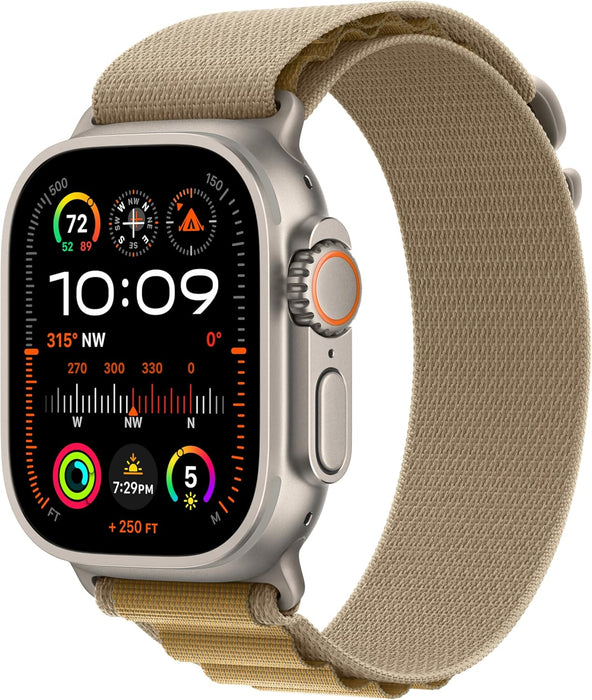 Apple Watch Ultra 2 GPS + Cellular 49mm Smartwatch, Sports Watch with Black with Rugged Titanium Case with Black Ocean Band. Fitness Tracker, Precision GPS, Extra-Long Battery Life