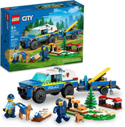 City Mobile Police Dog Training 60369, SUV Toy Car with Trailer, Obstacle Course and Puppy Figures, Animal Playset for Boys and Girls Ages 5 Plus - Multicolor