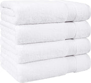 Cotton Paradise Hotel & Spa Quality, Absorbent and Soft Decorative Kitchen and Bathroom Sets, 6 Piece Turkish Towel Set, Includes 2 Bath Towels, 2 Hand Towels, 2 Washcloths, Charcoal Grey