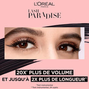 LOréal Paris Makeup Lash Paradise Mascara 01 Black with Castor Oil - Black Waterproof 01 1 Count (Pack of 1)