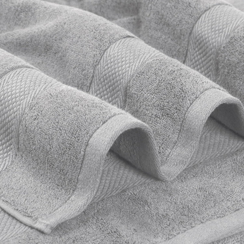 Topify Premium Cotton Towels Set | Ultra Soft Towels 600 GSM | 2 Bath Towels 2 Hand Towels 4 Washcloths | Soft Feel, Quick Dry, Highly Absorbent Durable Towels, (Charcoal, 8 Pcs Set)