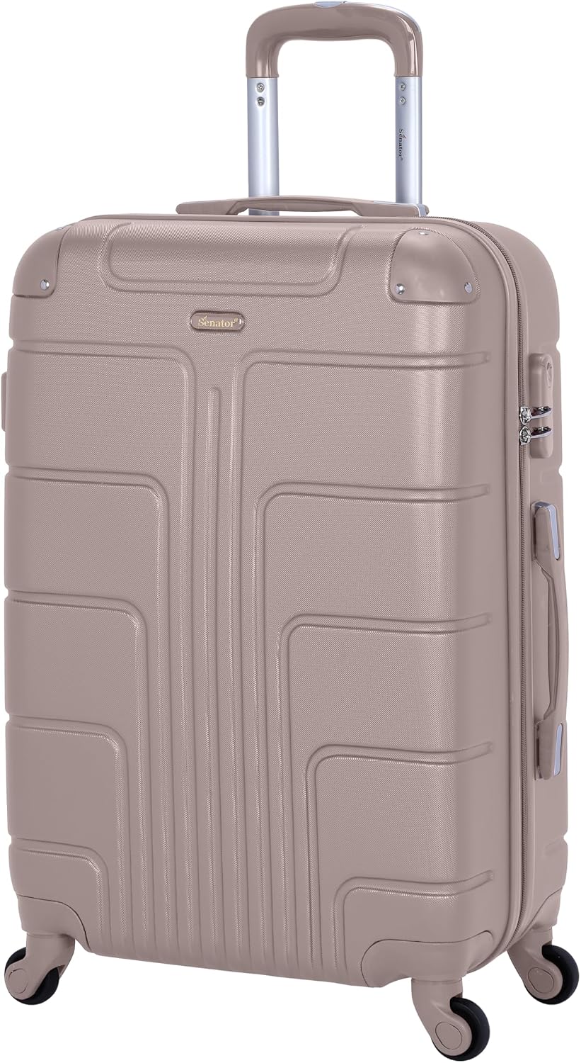 Lightweight Luggage Checked Bag- 24 Inches Hardshell Suitcase Spinner Luggage for Travel A1012 ABS Medium Size Luggage with Spinner Wheels 4 (Checked Luggage 24-Inch, Black) – image 9