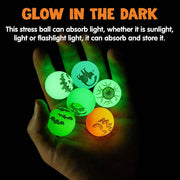 JOYIN 72 Pieces Halloween Glow in The Dark Bouncing Balls for Kids Halloween Bouncy Party Favor Supplies, Halloween Toys Gift, Trick or Treating Goodie