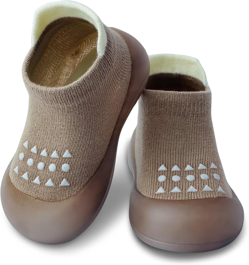 Dookeh Baby Sock Shoes Boys Girls First Walking Shoes Non-Slip Slippers Soft Sole Sneakers Toddler Infant Babygirl