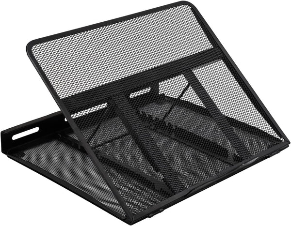 Amazon Basics Ventilated Adjustable Ergonomic Laptop Stand, 33 x 28.7 x 18.5 cm, Black