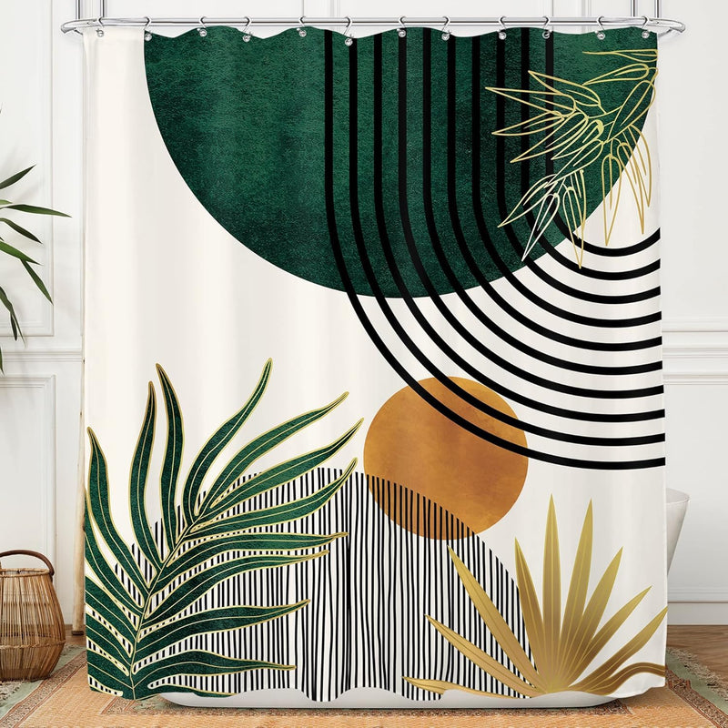 Shower Curtain for Bathroom，Abstract Modern Boho Shower Curtain,Machine Washable Waterproof Fabric Curtain for Home Bathroom Hotel Decor,Bathroom Curtain with Hooks180 * 180CM