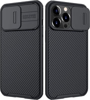 Nillkin For Iphone 13 Pro Case With Slide Camera Cover, Shockproof, Lens Protection, Heavy Duty Protective Bumper Hard Pc Back And Soft Silicone Edge 6.1 Inch 2021 Black - Black 6.1 inch
