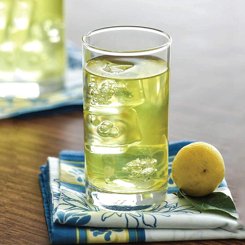 Ocean Fin Line Hi Ball Glass, Set Of 6, Clear, 280 Ml, B01210, Highball Glass, Tall Glass, Beverage Glass, Long Drink Glass, Water Glass, Juice Glass