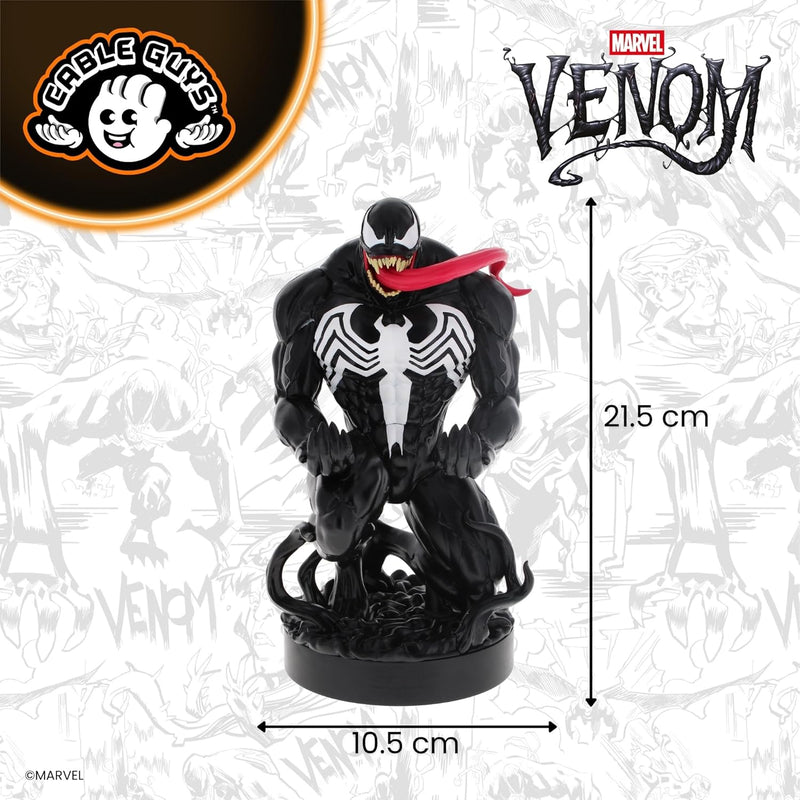 Cableguys 8" Venom Marvel Comics Cable Guy Gaming Controller Phone Holder Stand - Compatible With Xbox, Play Station, Nintendo Switch And Most Smartphones (Nintendo Switch////)
