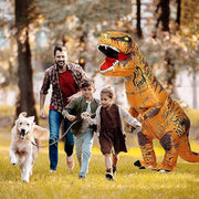VUCATIN Halloween Dinosaur Costume for Kids Adult Inflatable T-Rex Costume Halloween Funny Cosplay Costume Party Blow Up Costumes