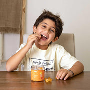 KIDS Sugar-free Vitamin Gummies High dose of Multivitamins: B-Vitamins C and D, Elderberry extract Supports childs growth & immunity Suitable for Kids (age 4+) 60 Vegan Gummies Peach flavor