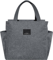 Insulated Lunch Bag,Cartoon Small Bento Tote Bag for Kids Girls & Students, Waterproof Cute Thermal Lunch Box Bag for School, Work, Picnic & Outdoor Activities(Pink Horse) - Grey-3