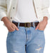 Levi's womens Plus Size Square Center Bar Buckle Leather Belt Belt