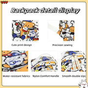 Mfikaryi Cute Cat Casual Daypack Teens Elementary School Backpack Students Bookbag for Girls Boys…