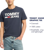 Tommy Hilfiger Mens Core Tommy Flag Logo Tee T-Shirt