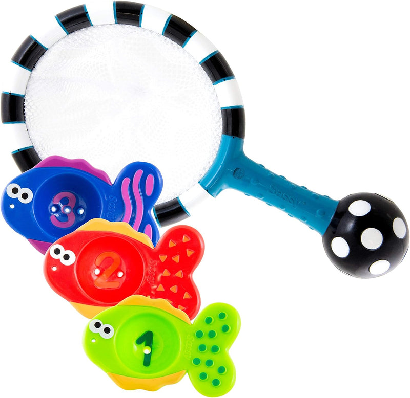 Sassy Developmental Bath Toy, Catch And Count Net