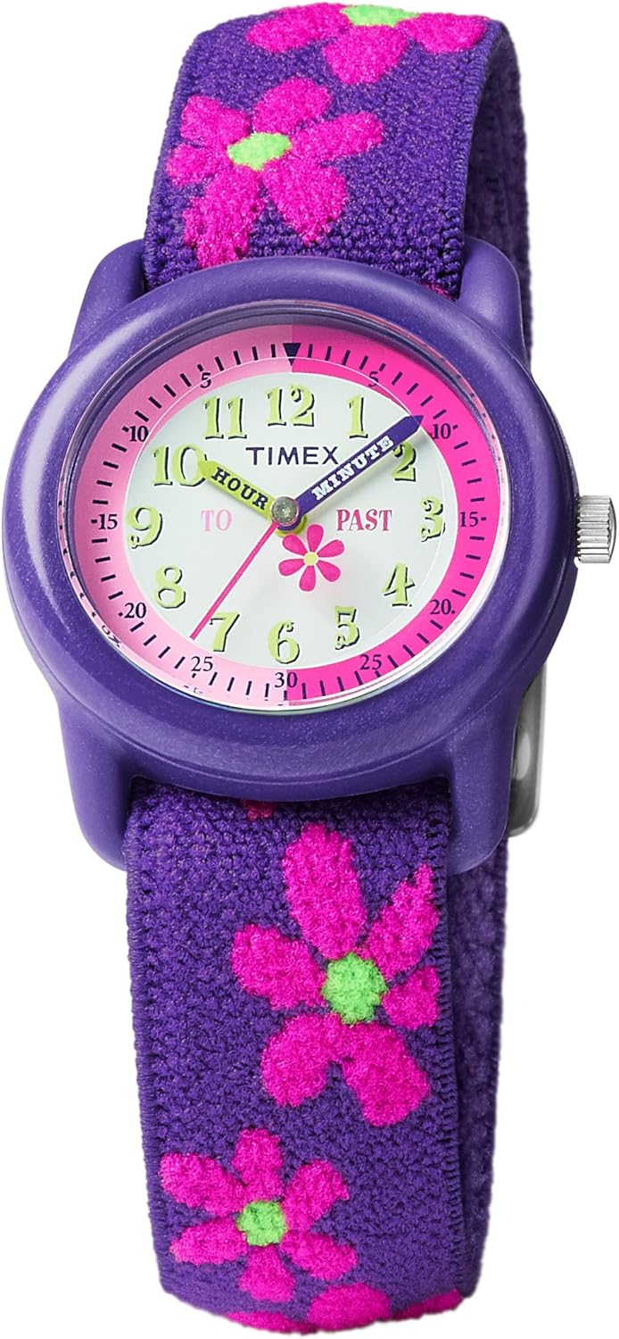 Timex Girls Time Machines Analog Elastic Fabric Strap Watch