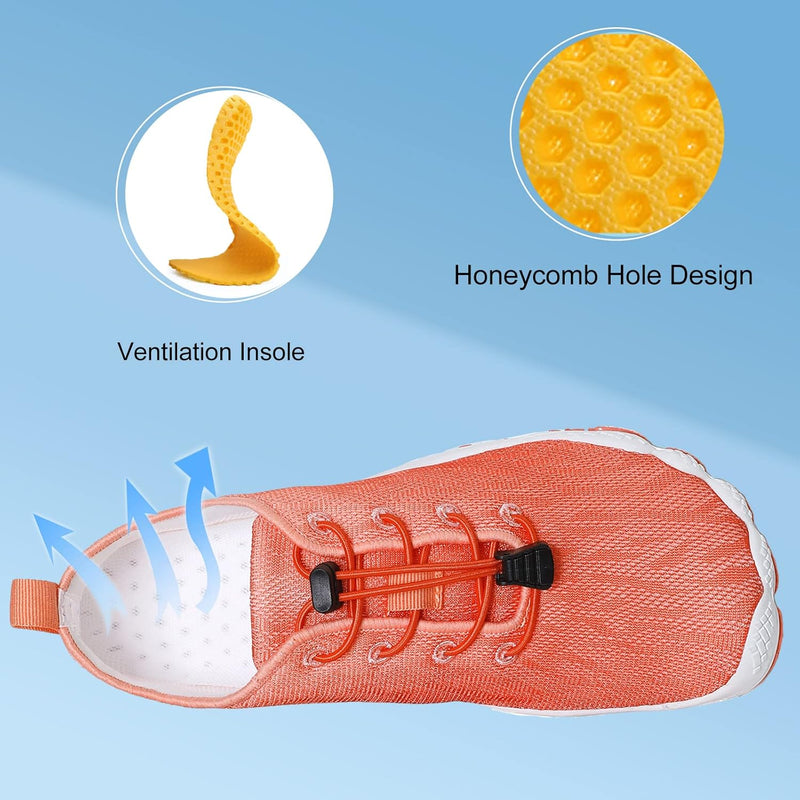 SYKT Water Shoes Mens Womens Quick-Dry Non-Slip Soft Barefoot Swimming Shoes Aqua Sports Outdoor Beach Surfing Diving Hiking Yoga Shoes