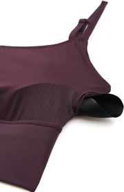 CRZ YOGA Women's V Back Longline Sports Bra with Adjustable Straps Wireless Workout Padded Yoga Bra Cropped Tank Tops