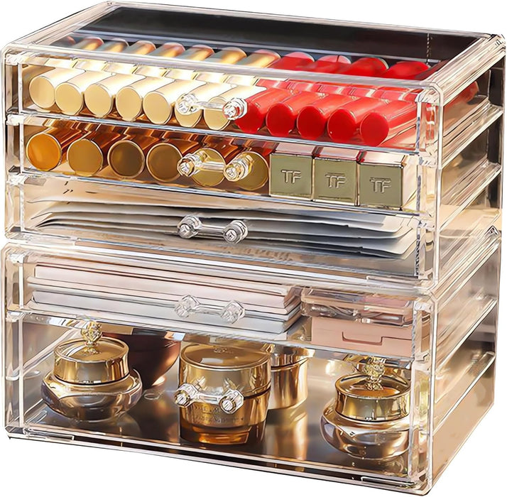BAOLY Clear Acrylic Makeup Organizer Drawer, Modern, Minimalist, Transparent